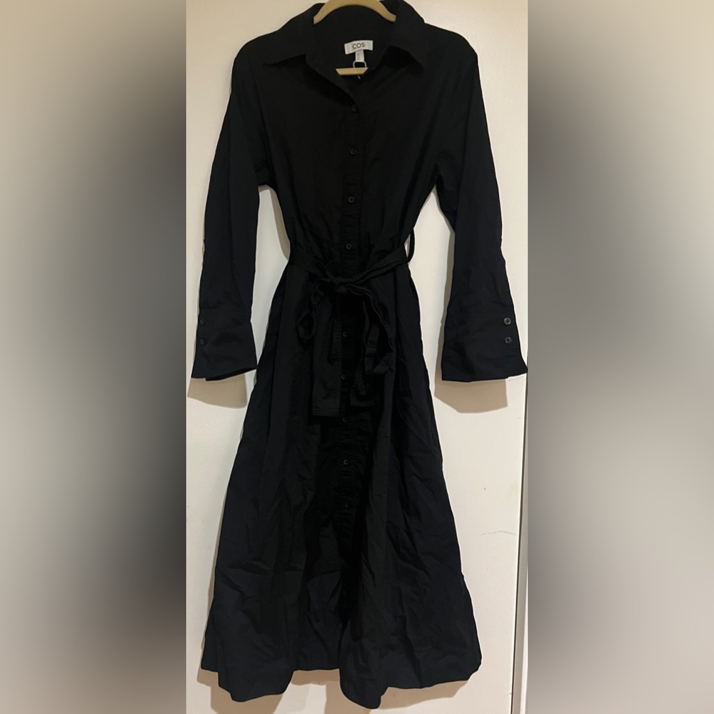 COS Black Long Sleeve Dress
